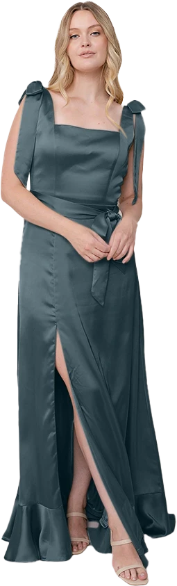 Stevie Satin Dress | Made To Order - Image 25