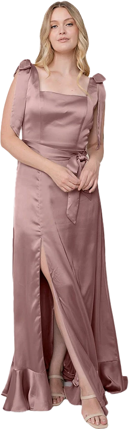 Stevie Satin Dress | Made To Order - Image 46