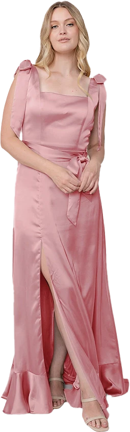 Stevie Satin Dress | Made To Order - Image 47