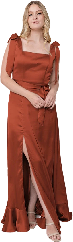 Stevie Satin Dress | Made To Order - Image 48