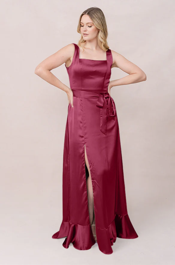 Stevie Satin Dress | Made To Order - Image 59