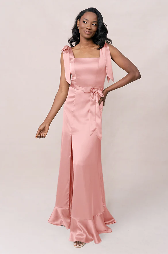 Stevie Satin Dress | Made To Order - Image 69