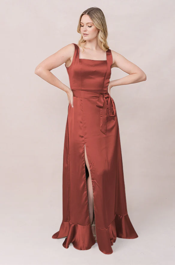 Stevie Satin Dress | Made To Order - Image 74