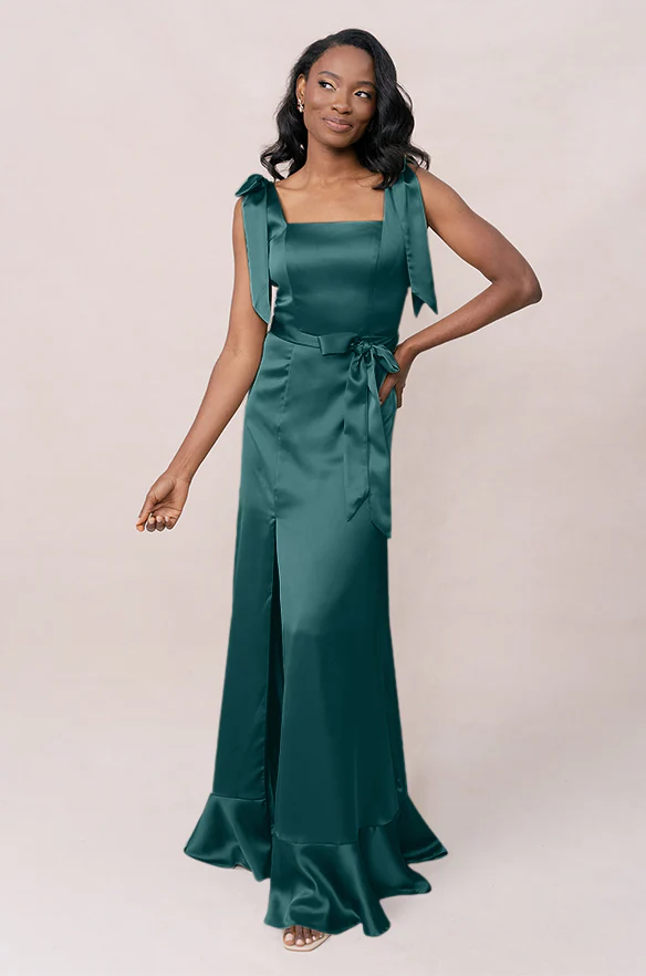 Stevie Satin Dress | Made To Order - Image 77