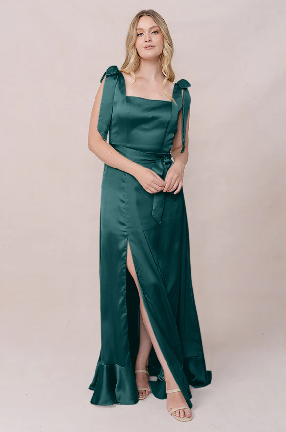 Stevie Satin Dress | Made To Order - Image 79