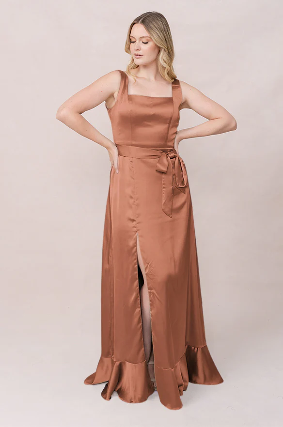 Stevie Satin Dress | Made To Order - Image 80