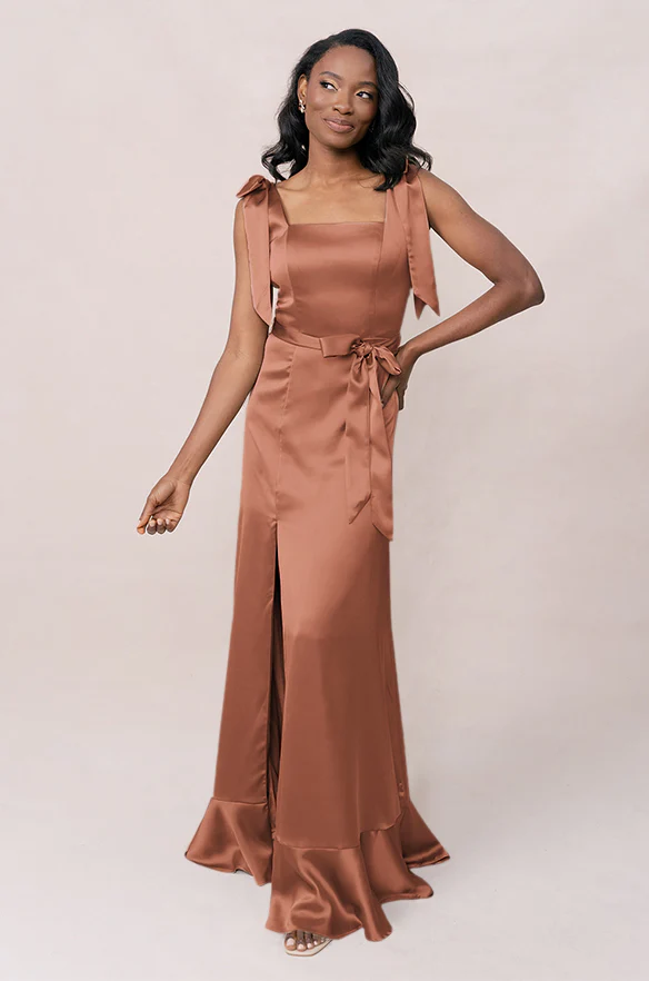 Stevie Satin Dress | Made To Order - Image 81