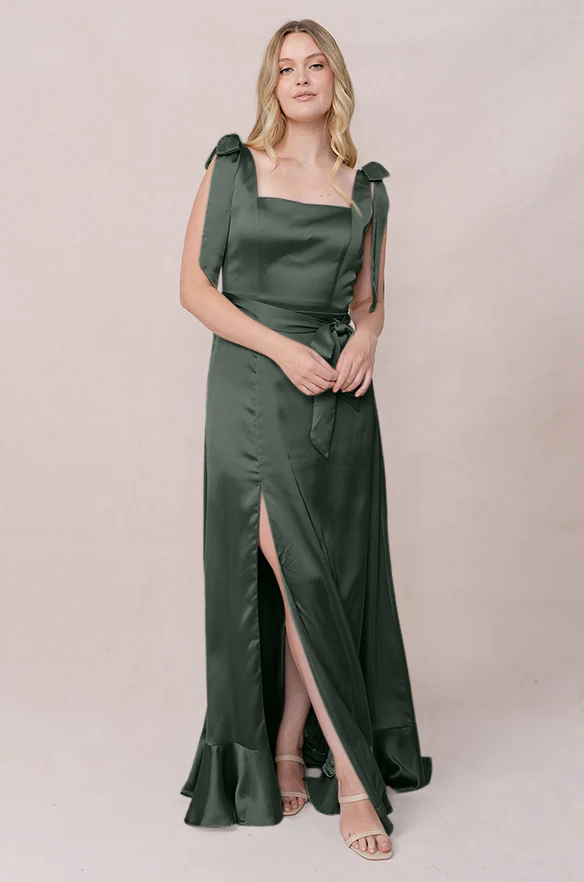 Stevie Satin Dress | Made To Order - Image 85