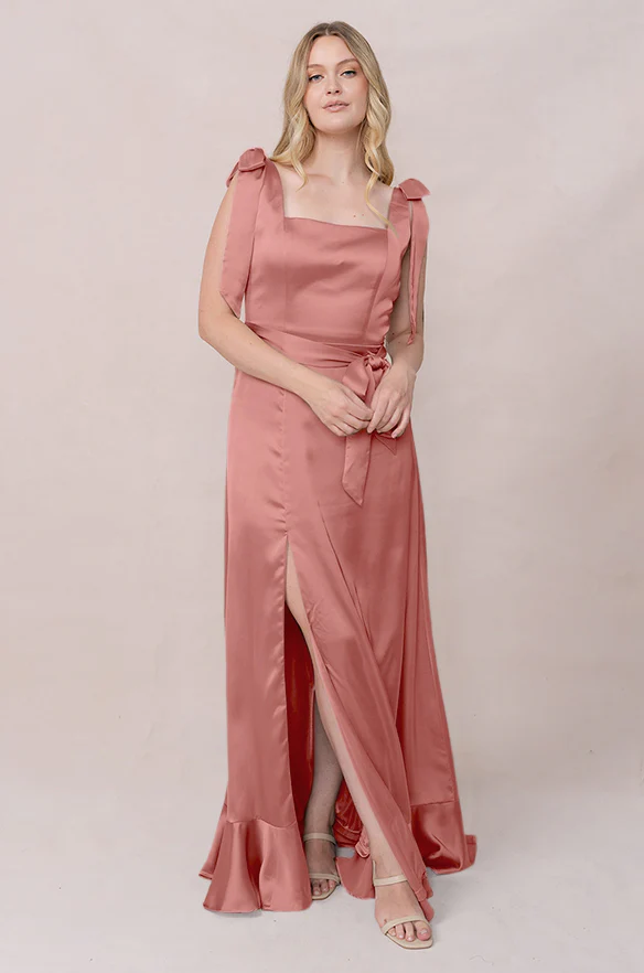 Stevie Satin Dress | Made To Order - Image 88