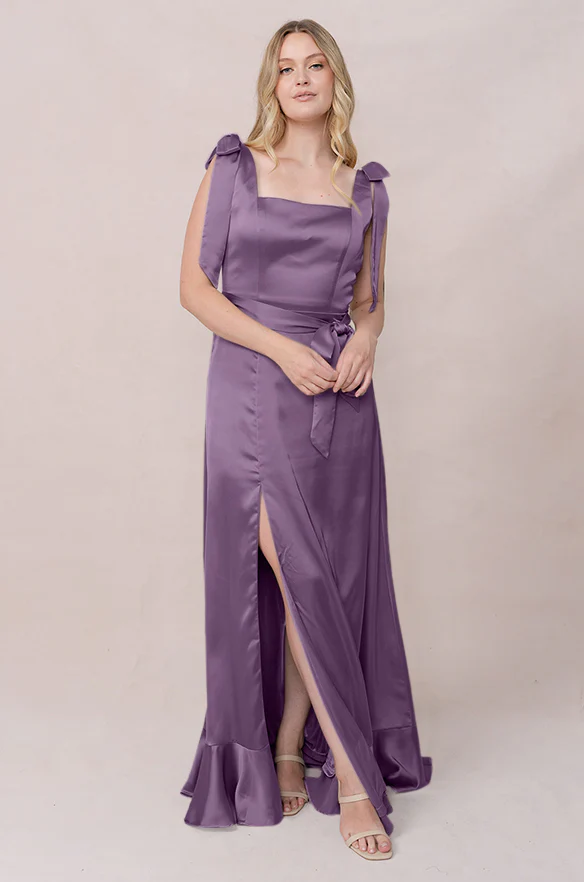 Stevie Satin Dress | Made To Order - Image 91