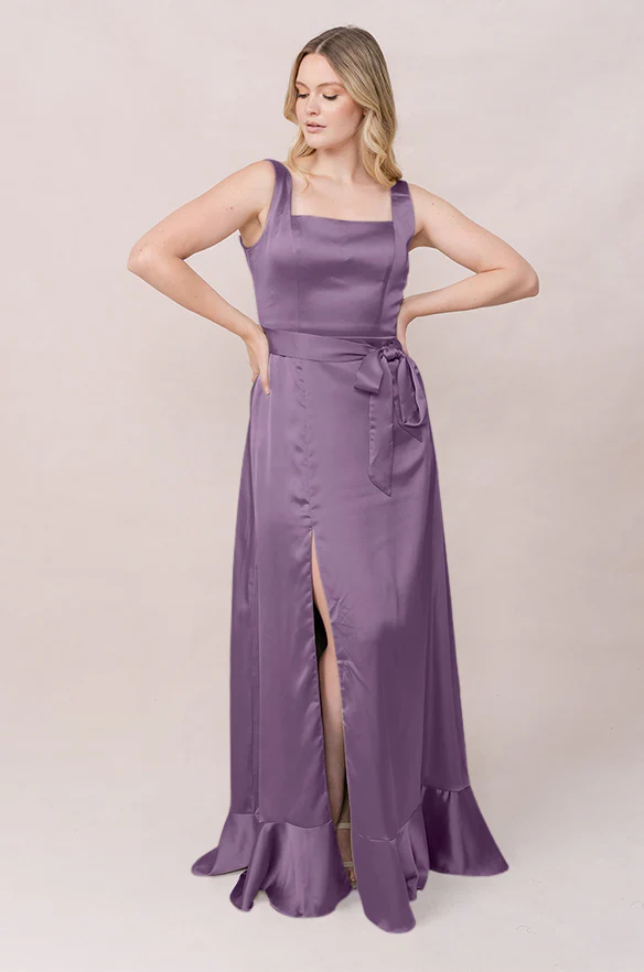 Stevie Satin Dress | Made To Order - Image 92