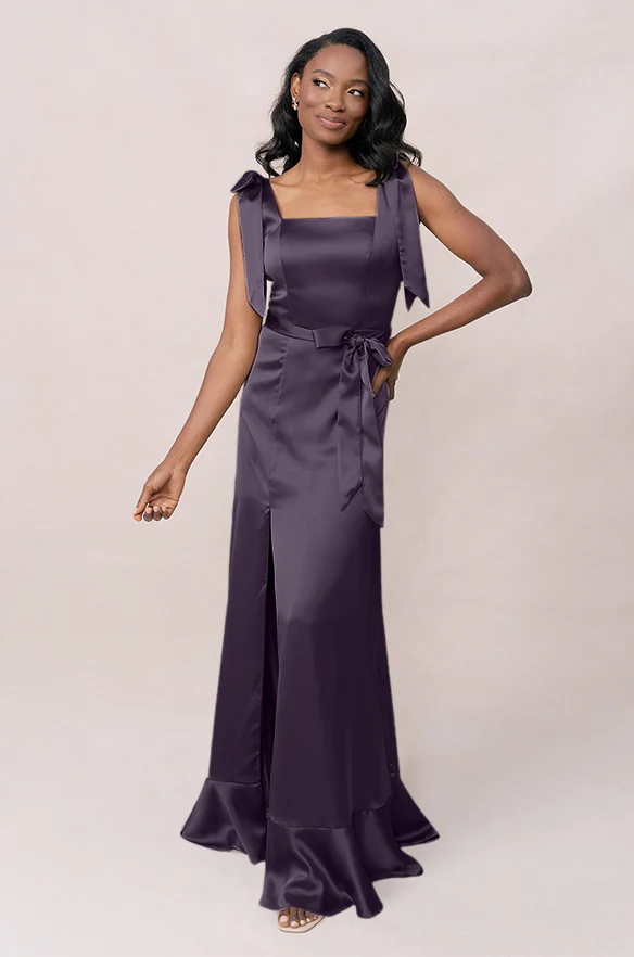 Stevie Satin Dress | Made To Order - Image 93