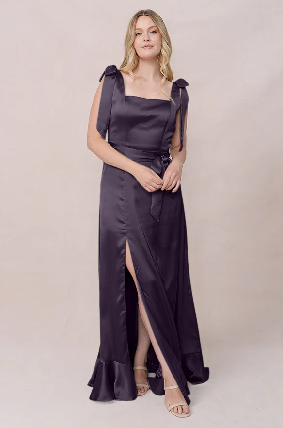 Stevie Satin Dress | Made To Order - Image 95