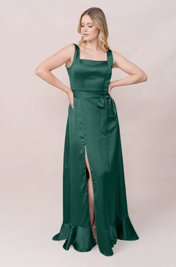 Stevie Satin Dress | Made To Order - Image 97