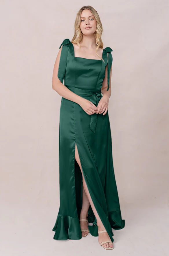 Stevie Satin Dress | Made To Order - Image 98