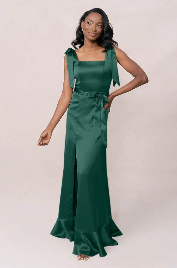Stevie Satin Dress | Made To Order - Image 99