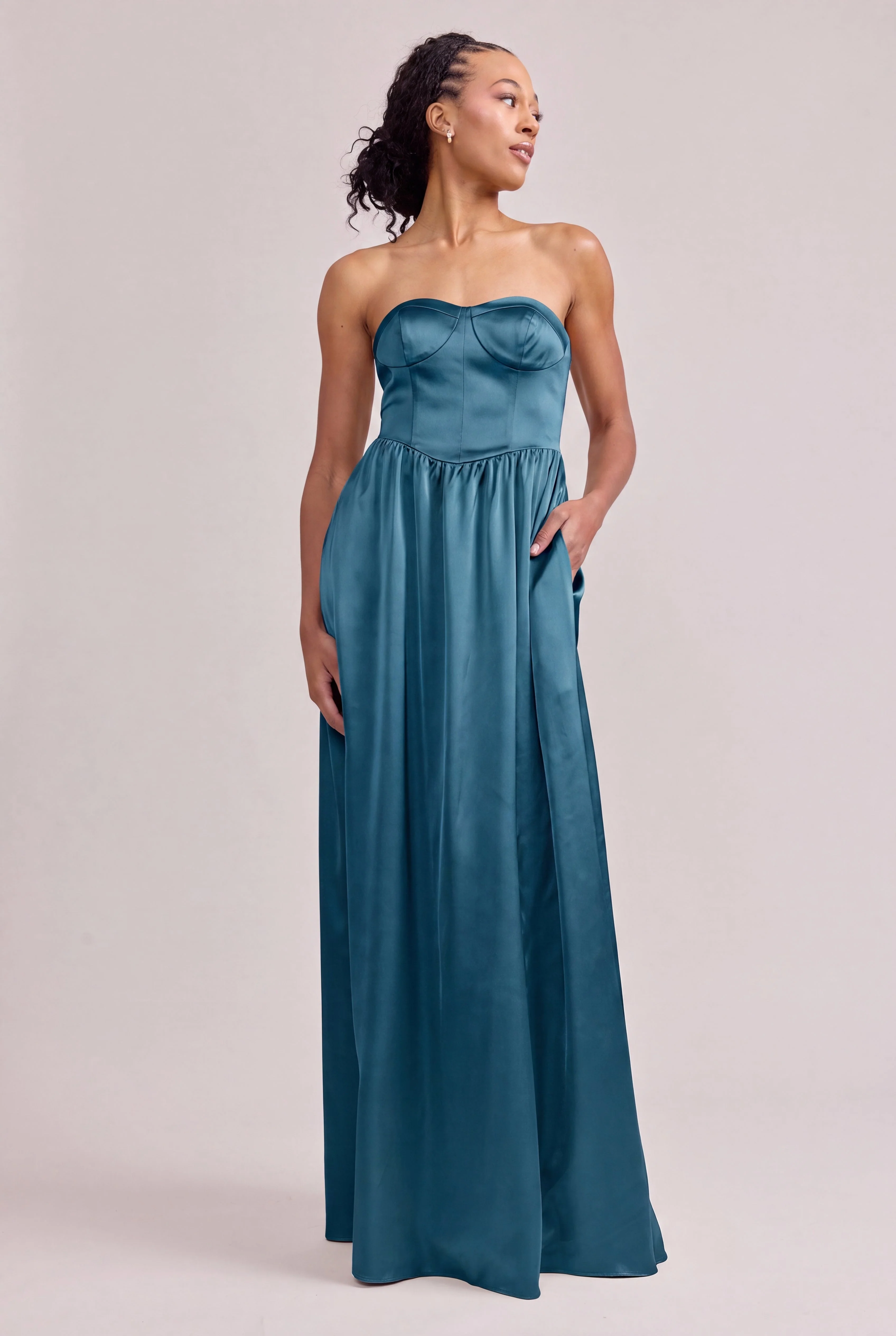 Sydney Satin Dress | Made To Order - Image 222