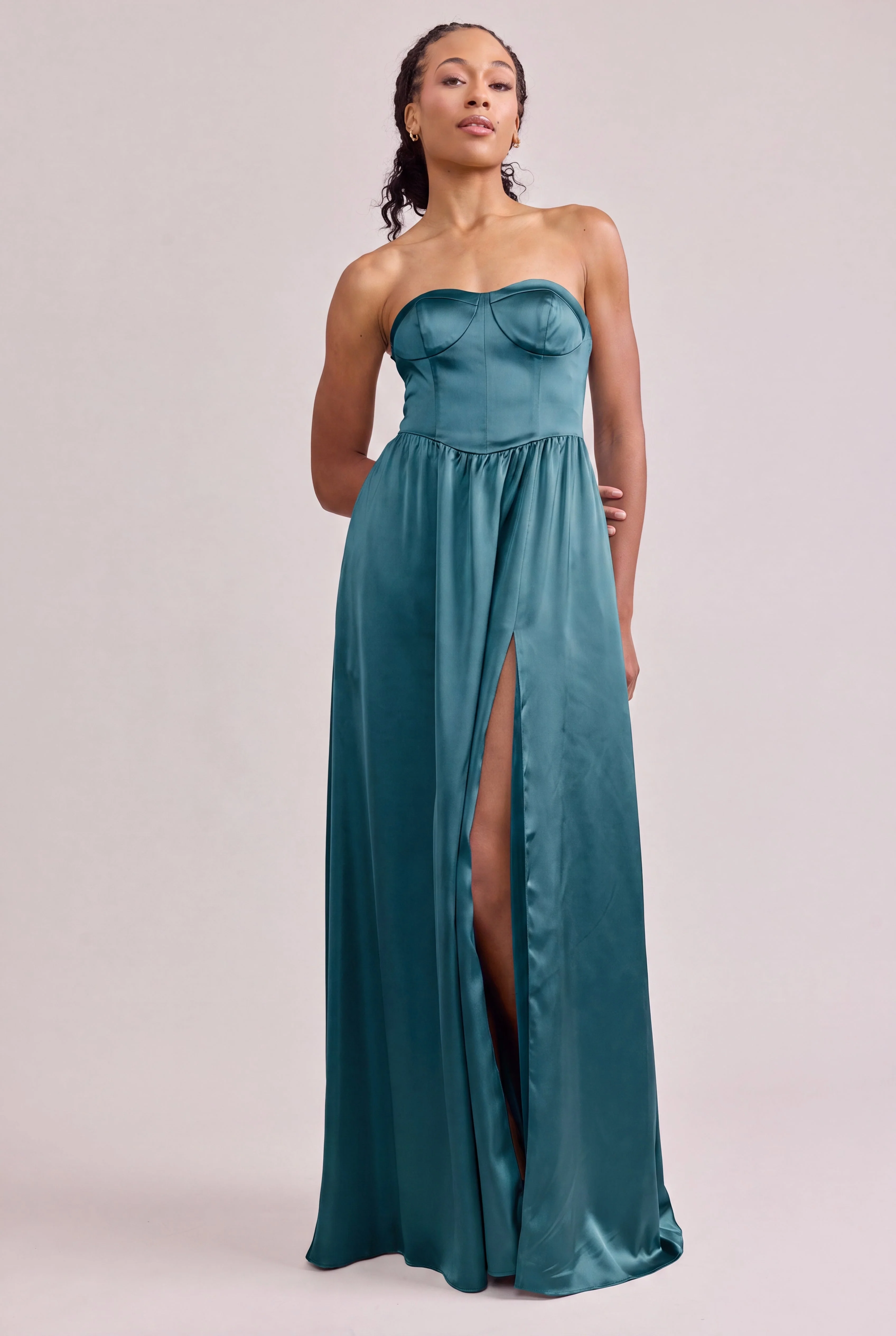 Sydney Satin Dress | Made To Order - Image 223
