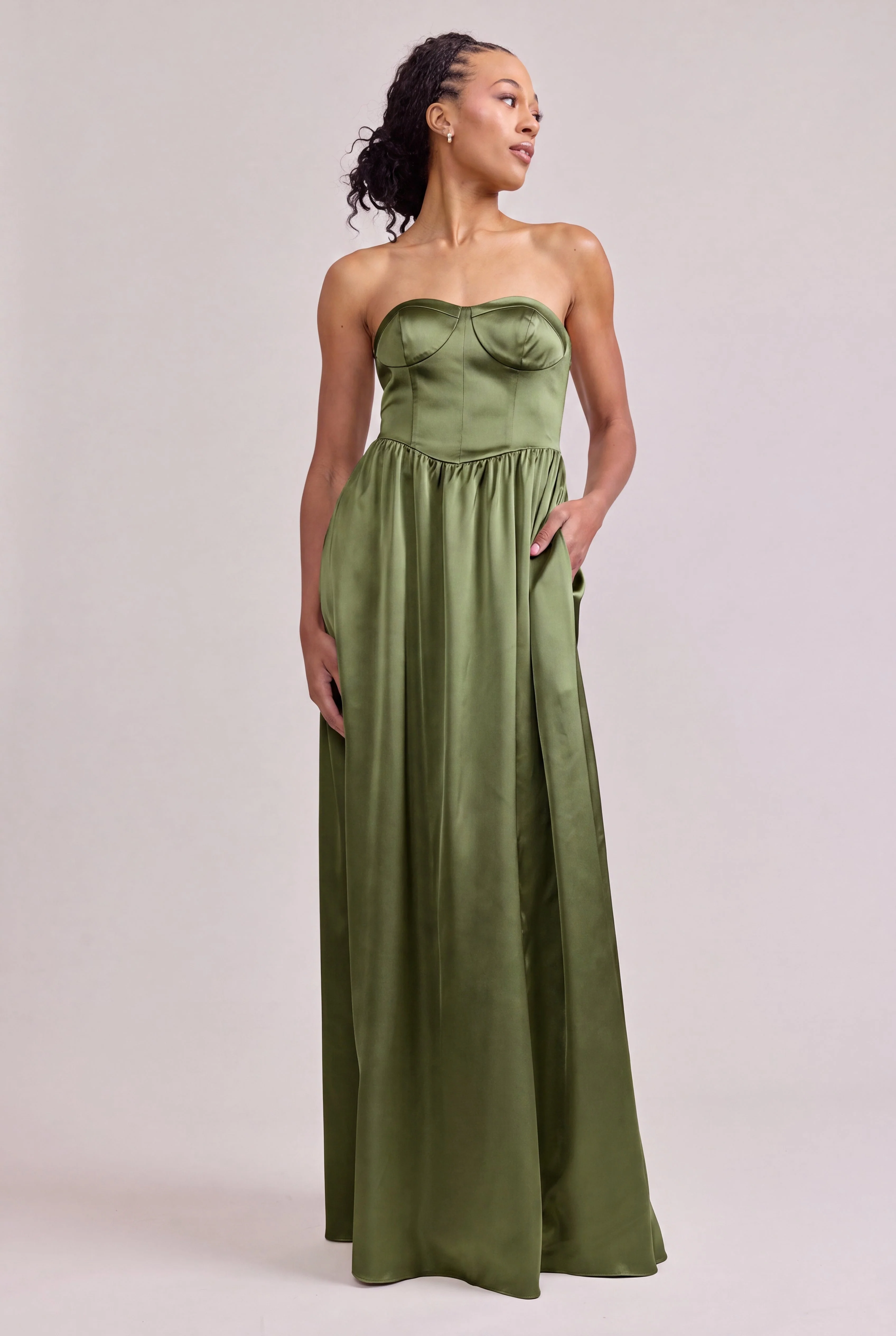 Sydney Satin Dress | Made To Order - Image 225