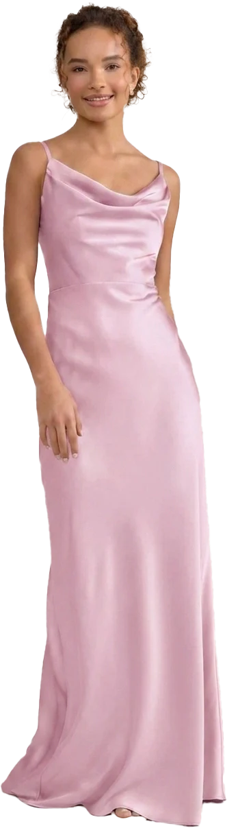 Tess Satin Dress | Ready To Ship | Baby Pink - Image 3