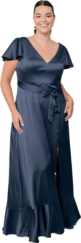 Thalia Satin Dress | Made To Order - Image 128
