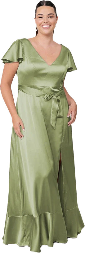 Thalia Satin Dress | Made To Order - Image 150