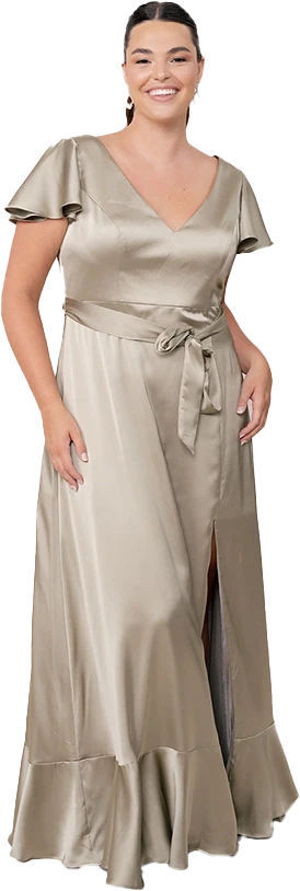 Thalia Satin Dress | Made To Order - Image 169