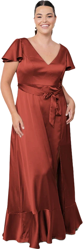 Thalia Satin Dress | Made To Order - Image 171