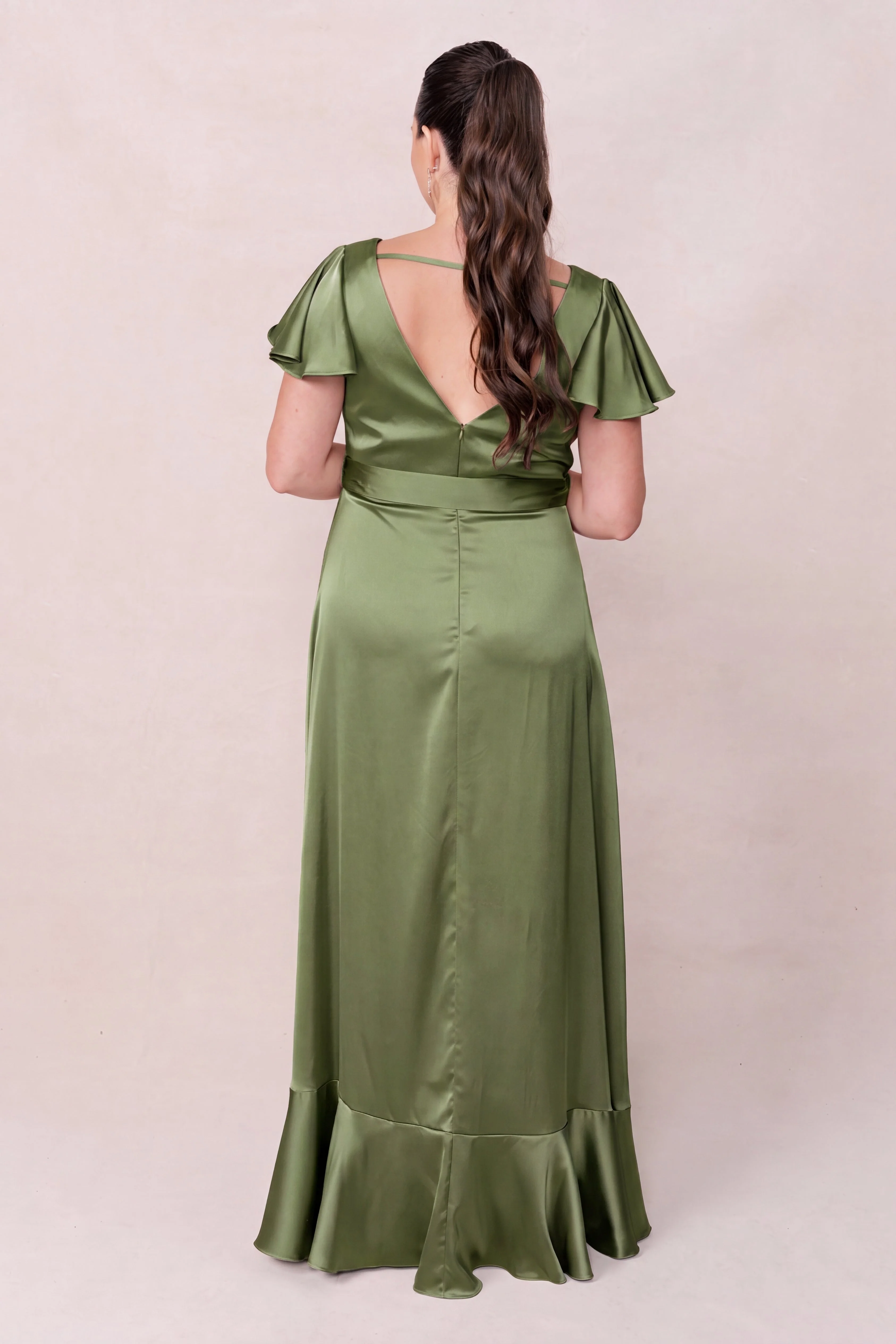 Thalia Satin Dress | Made To Order - Image 181