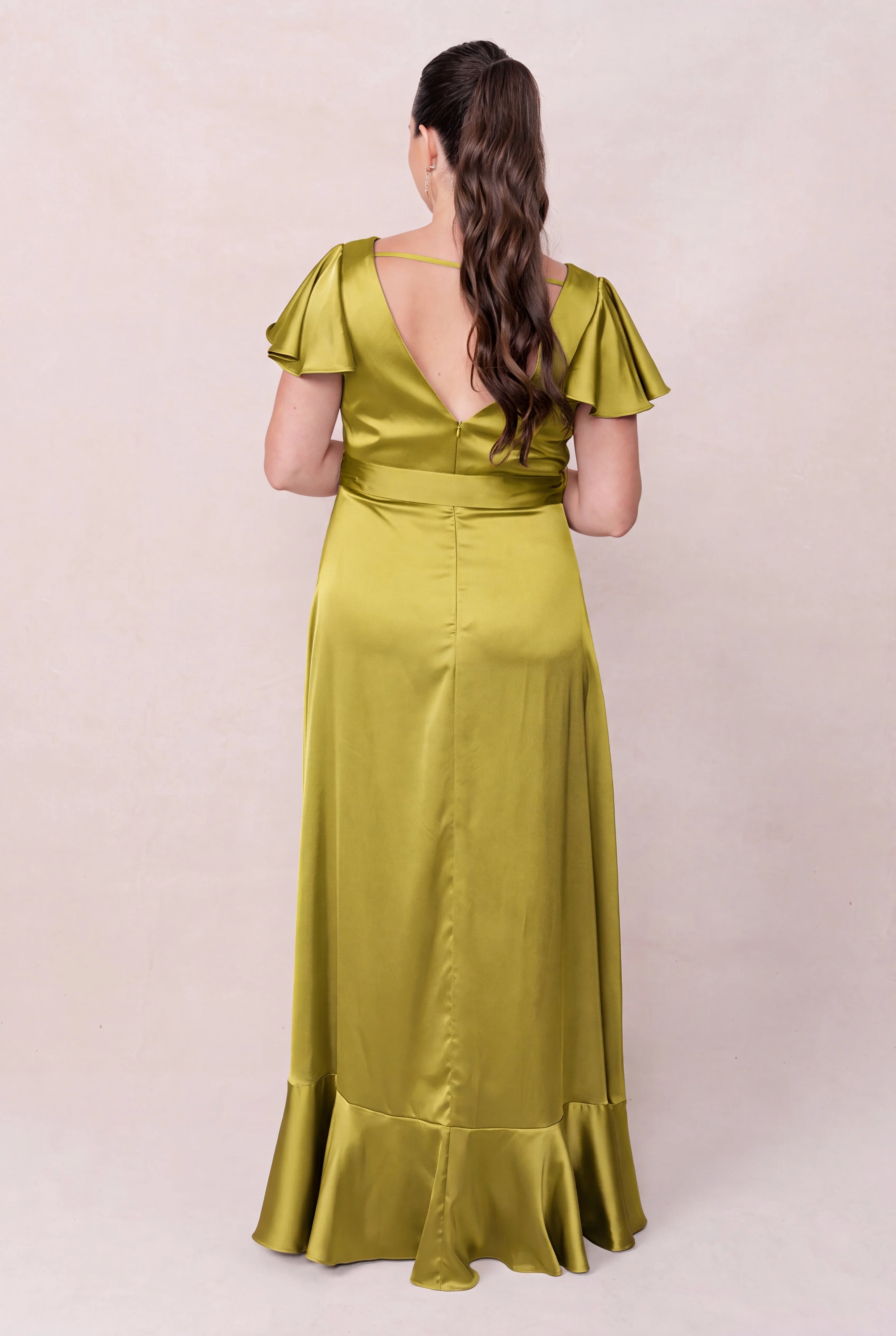 Thalia Satin Dress | Made To Order - Image 184