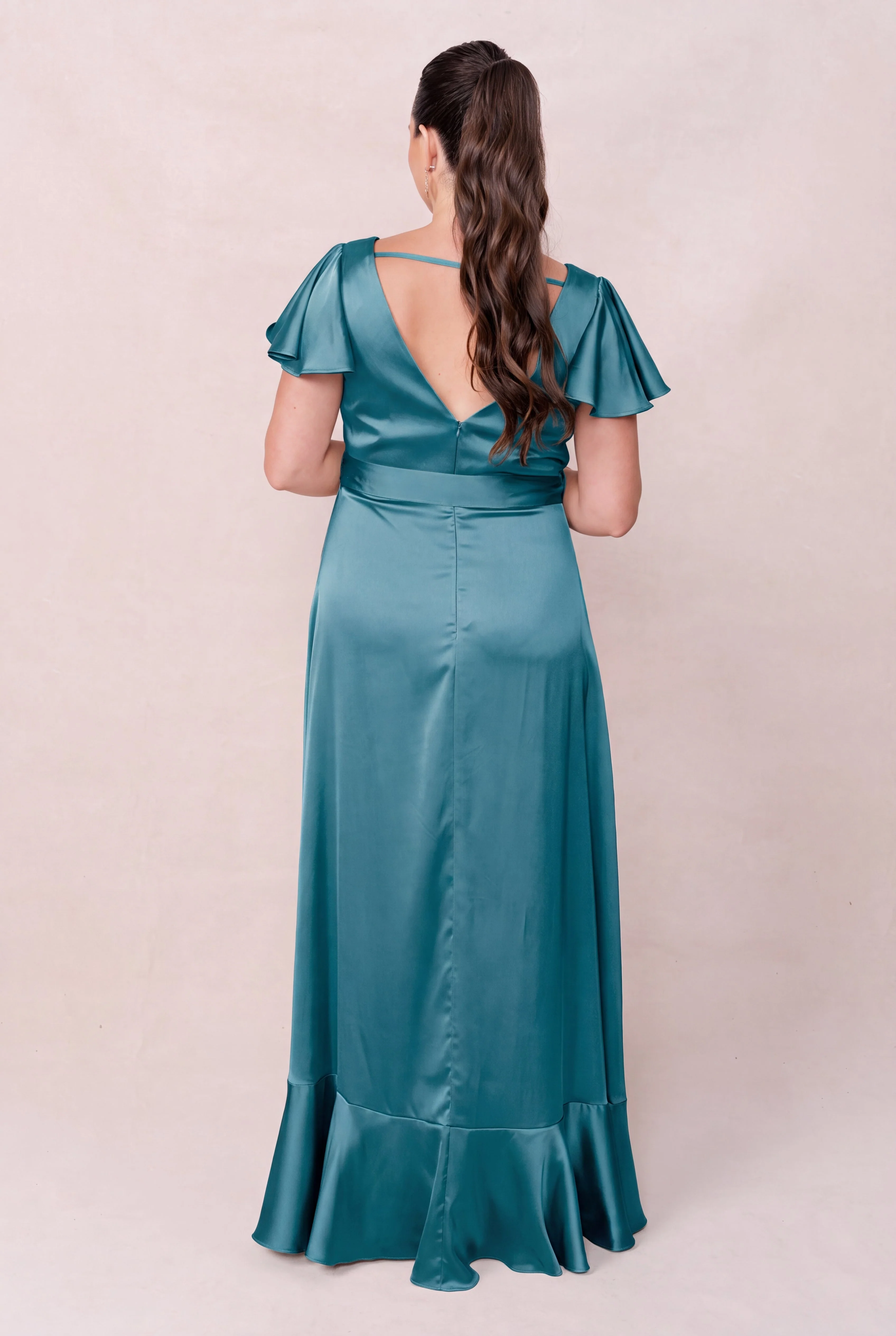 Thalia Satin Dress | Made To Order - Image 185