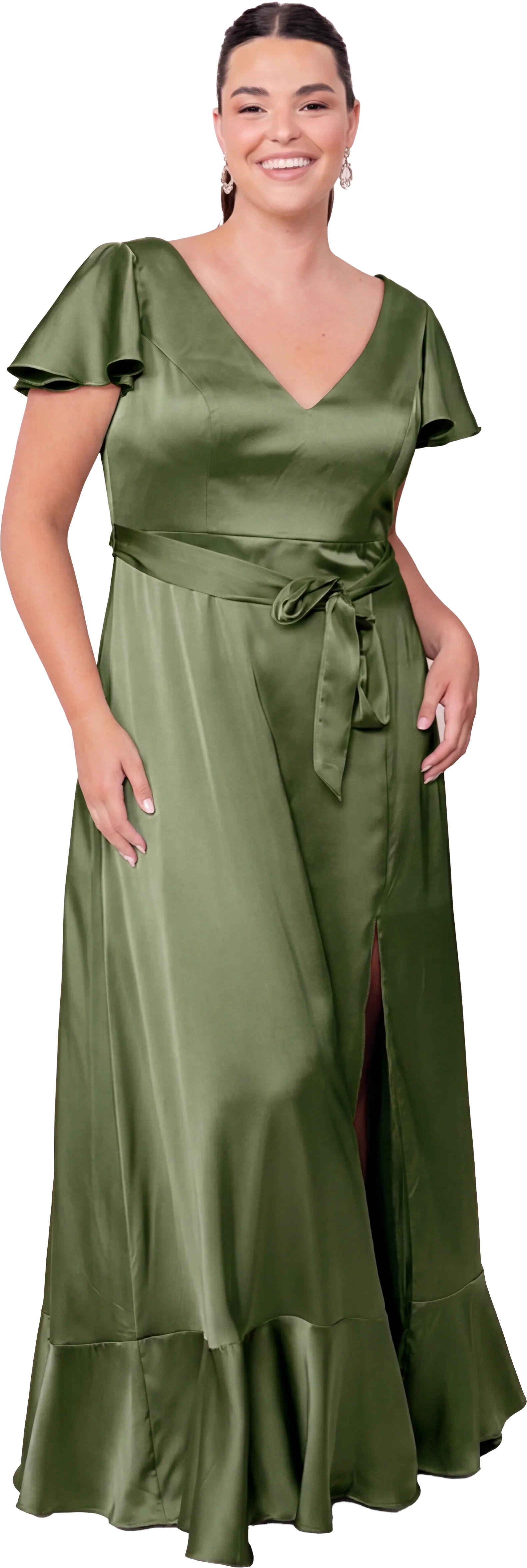 Thalia Satin Dress | Made To Order - Image 186