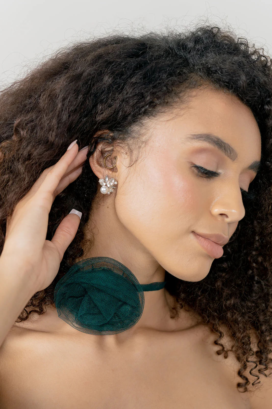 Tulle Rose Neck Tie | Made To Order