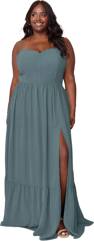 Valentina Chiffon Dress | Made To Order - Image 189