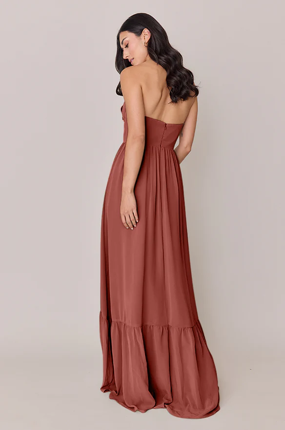 Valentina Chiffon Dress | Made To Order - Image 30