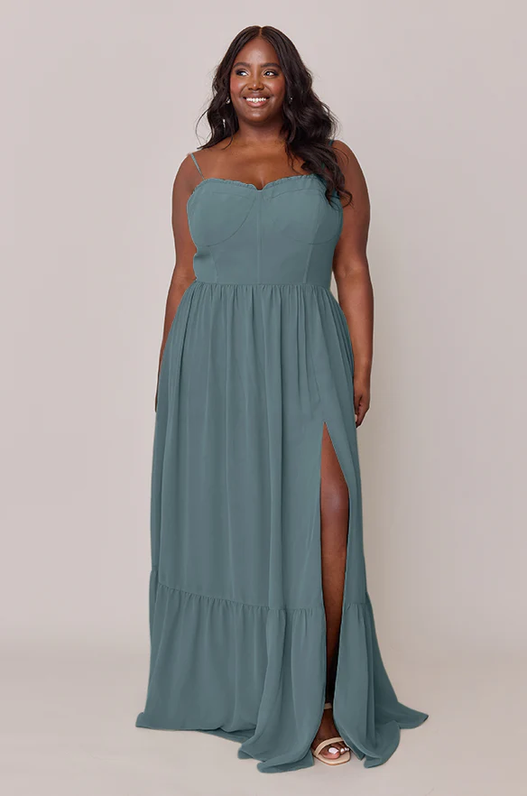 Valentina Chiffon Dress | Made To Order - Image 54