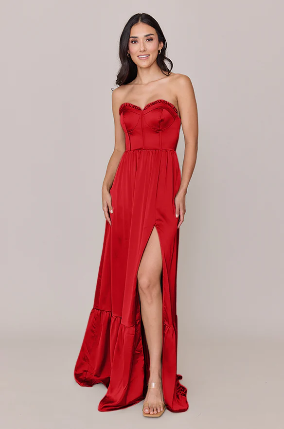 Valentina Satin Dress | Made To Order - Image 114