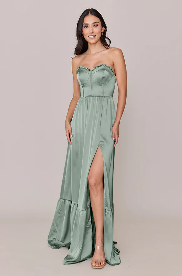 Valentina Satin Dress | Made To Order - Image 134