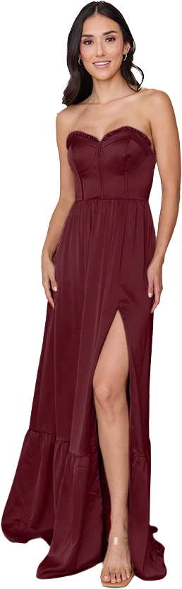 Valentina Satin Dress | Made To Order - Image 179