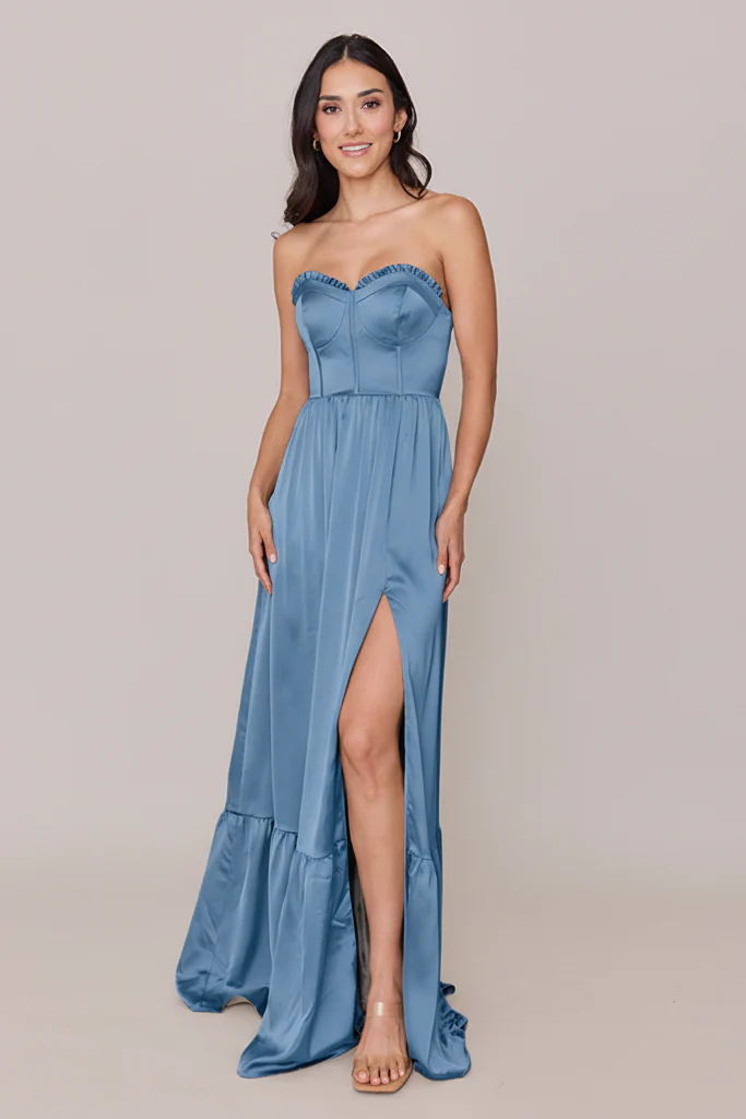 Valentina Satin Dress | Made To Order - Image 225