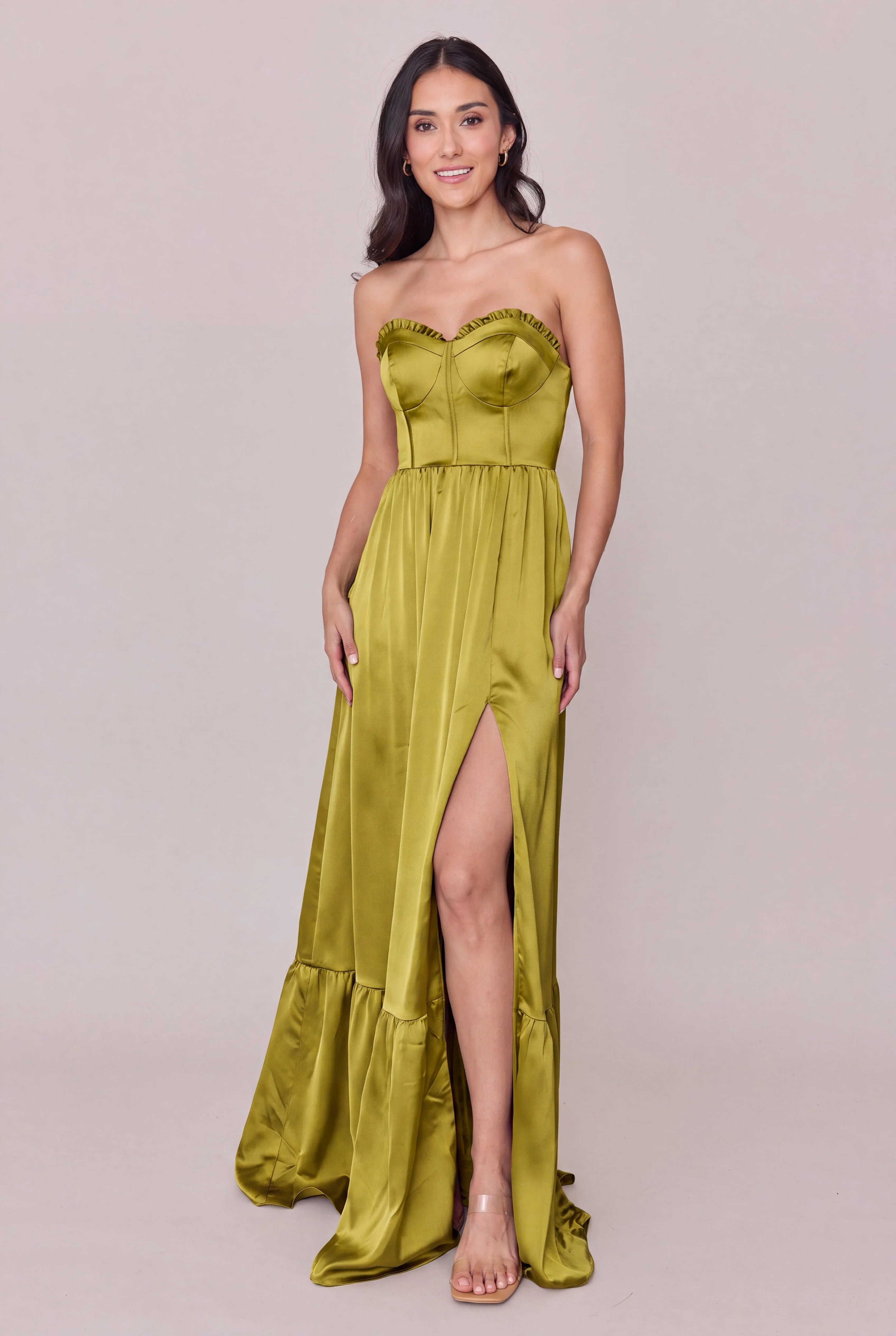 Valentina Satin Dress | Made To Order - Image 240
