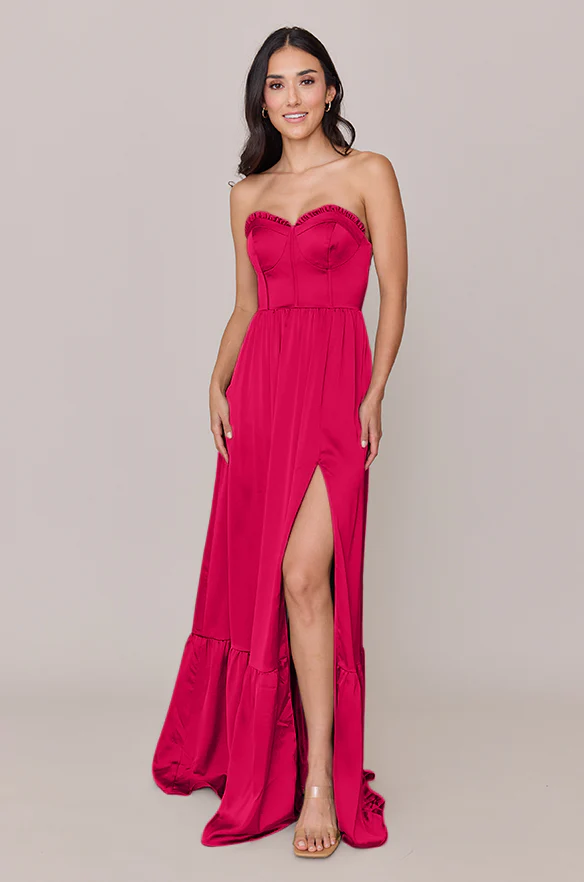 Valentina Satin Dress | Made To Order - Image 64