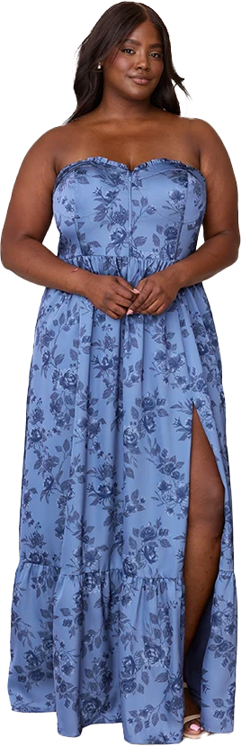 Valentina Satin Floral Print Dress | Made To Order - Image 61