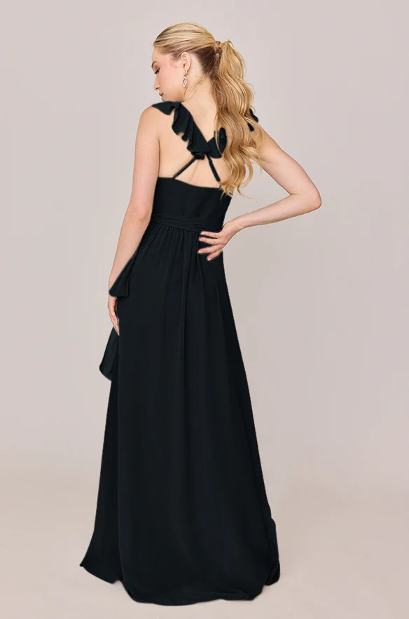 Valerie Chiffon Faux Wrap Dress | Made To Order - Image 13