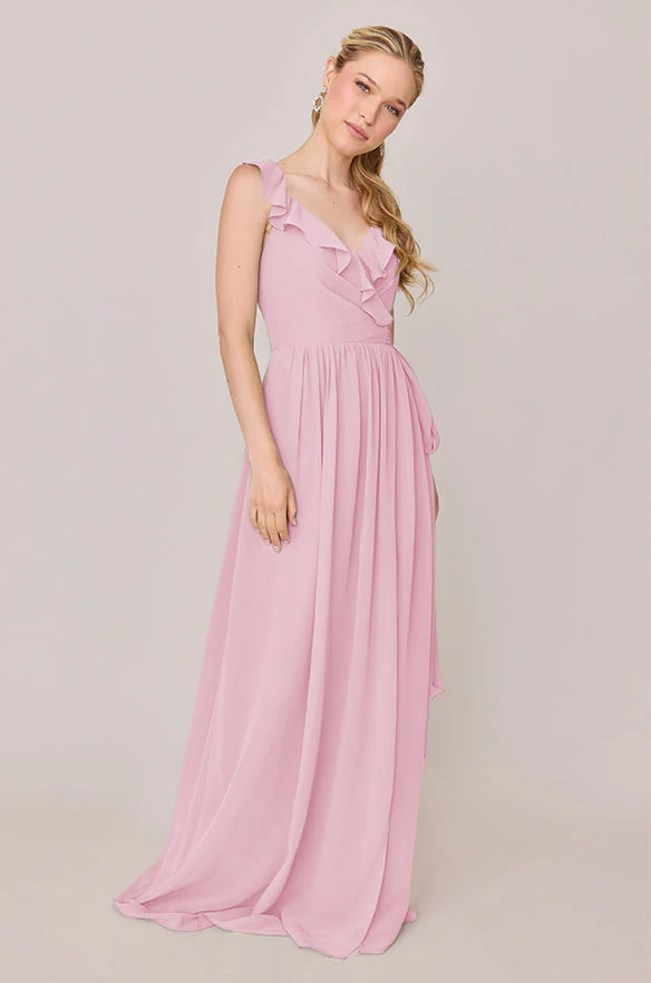 Valerie Chiffon Faux Wrap Dress | Made To Order - Image 151
