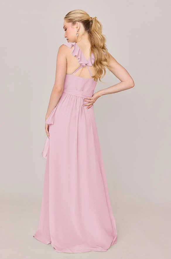Valerie Chiffon Faux Wrap Dress | Made To Order - Image 153