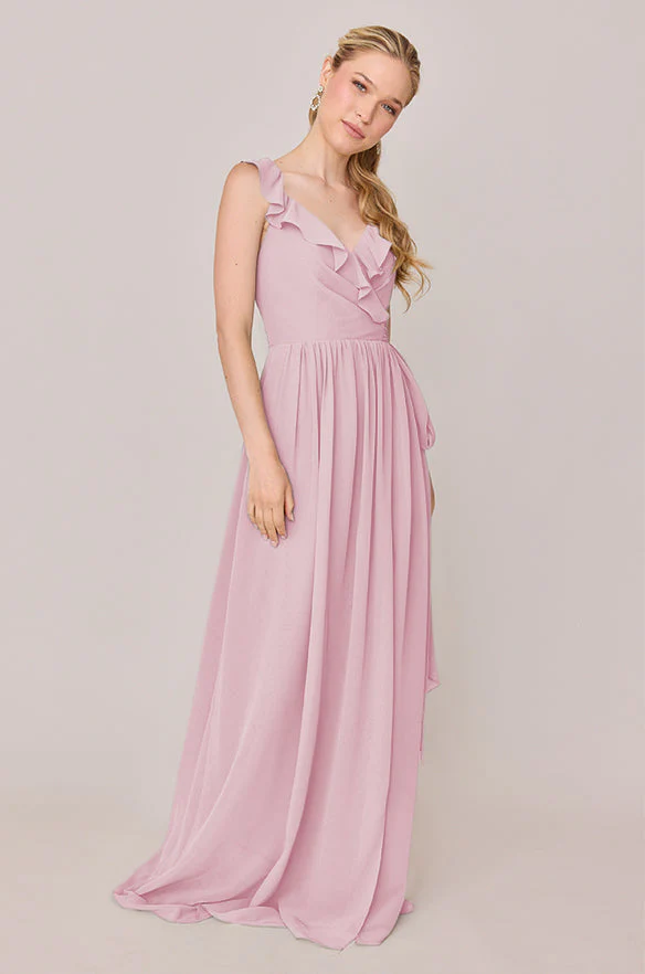 Valerie Chiffon Faux Wrap Dress | Made To Order - Image 154