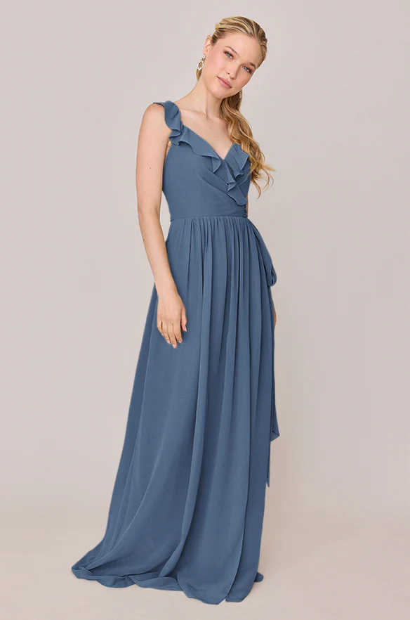 Valerie Chiffon Faux Wrap Dress | Made To Order - Image 32