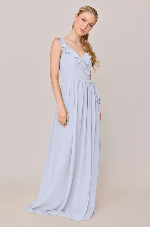 Valerie Chiffon Faux Wrap Dress | Made To Order - Image 60