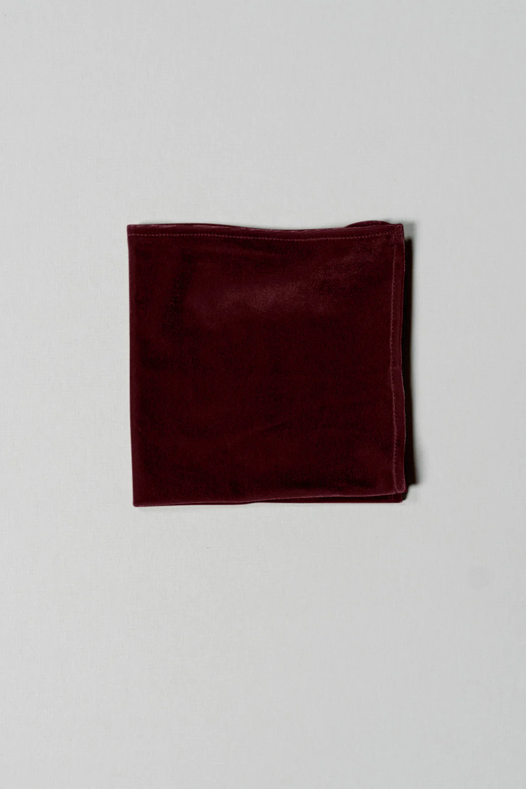 Velvet Pocket Square | Ready To Ship | Burgundy